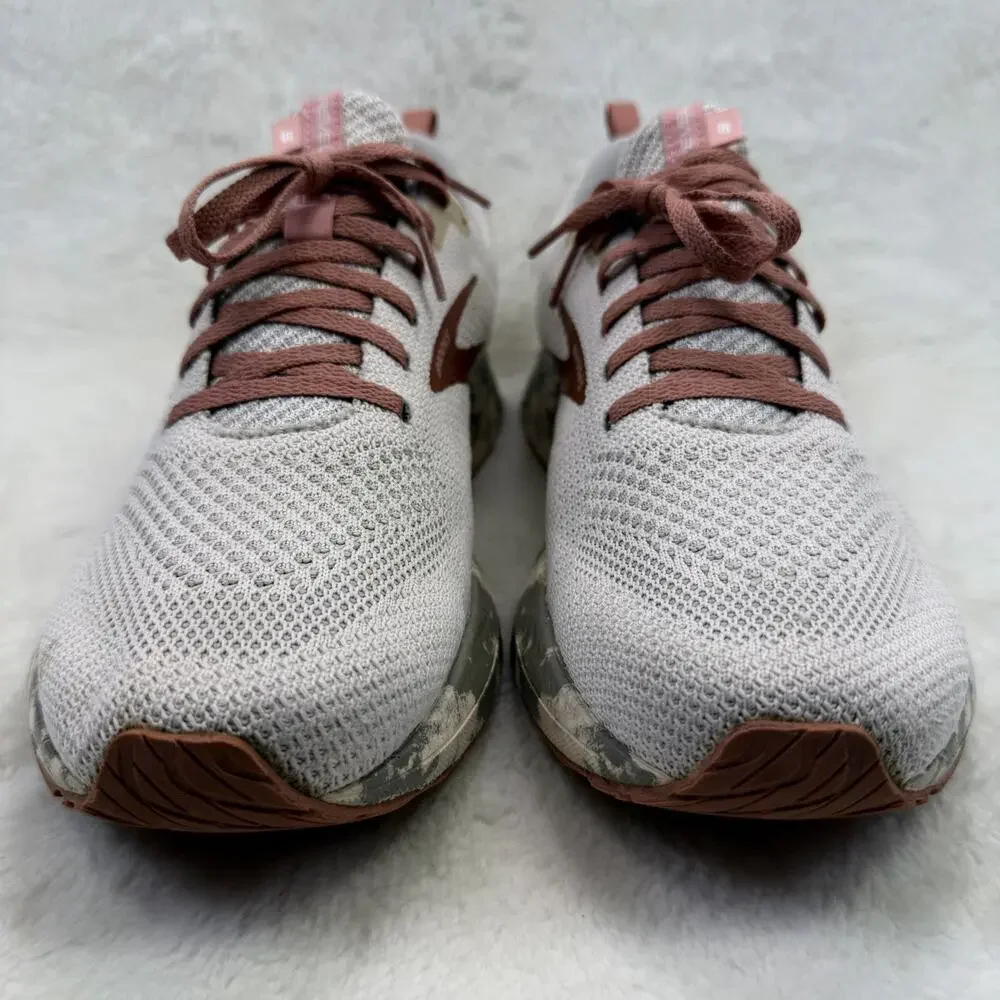 Brooks Revel 5 Womens Running Shoes Gray Rose Gold Size 11 Neutral Sneakers